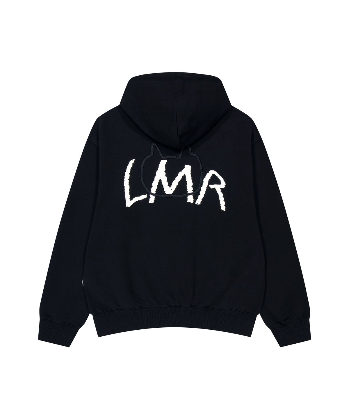 엘엠알(LMR) 실리콘 와펜 빅로고 후드 BLACK