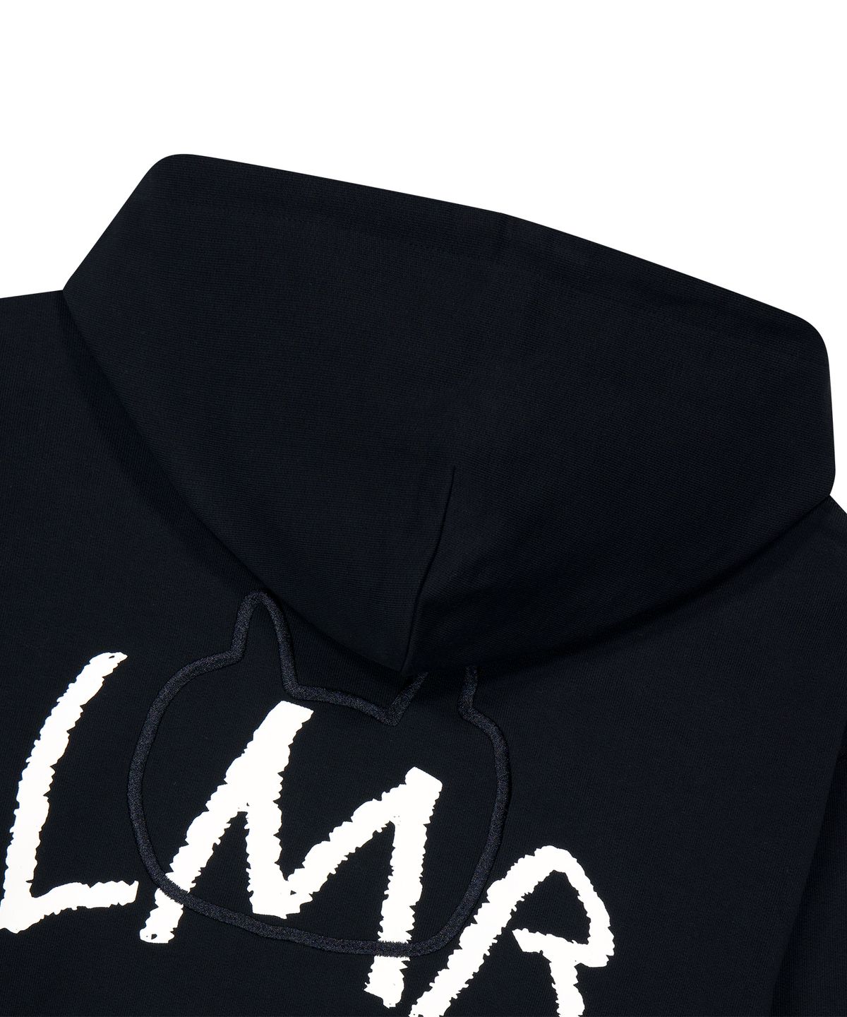 엘엠알(LMR) 실리콘 와펜 빅로고 후드 BLACK