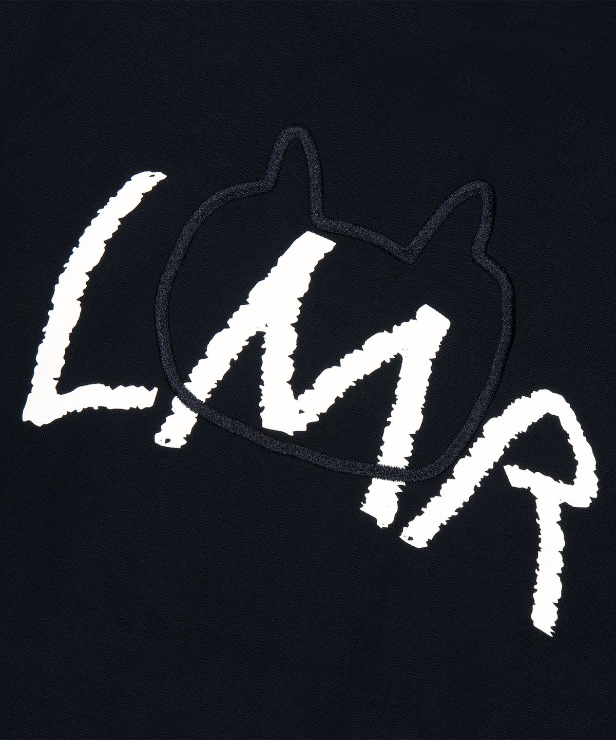 엘엠알(LMR) 실리콘 와펜 빅로고 후드 BLACK
