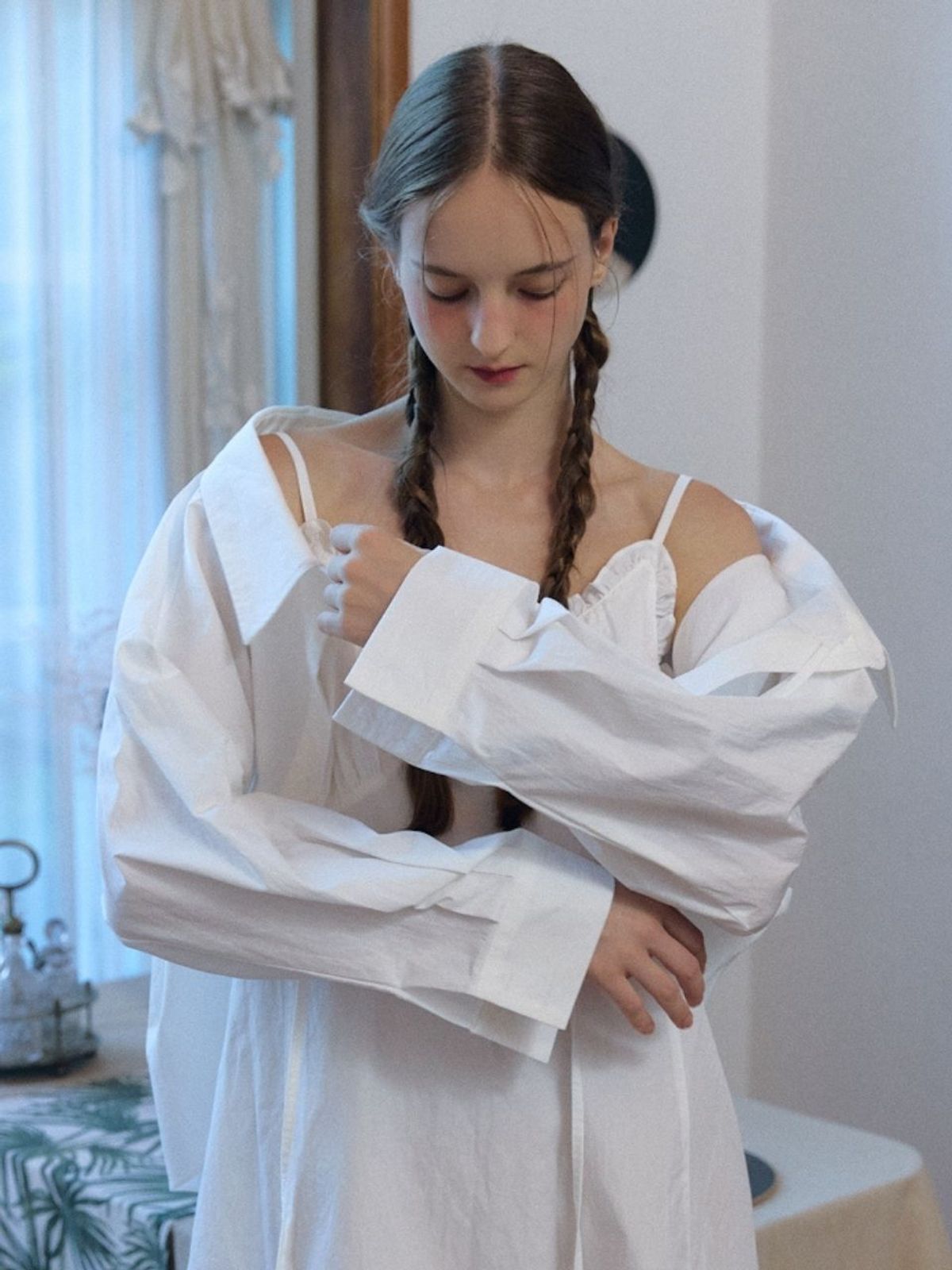패브릭서울(FABRICSEOUL) sweet bolero shirts_ivory