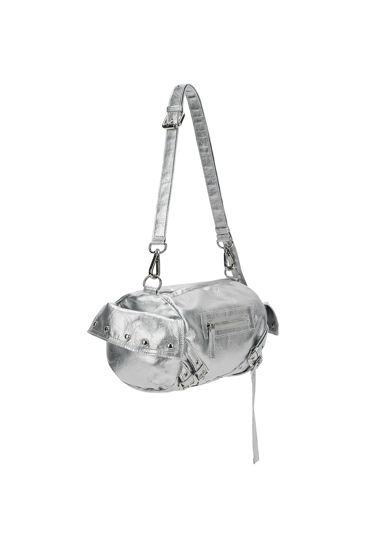 다이닛(DEINET) STUD POCKET BAG IN SILVER