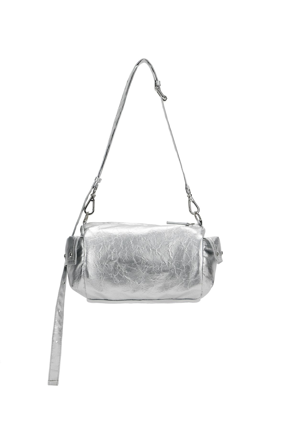 다이닛(DEINET) STUD POCKET BAG IN SILVER