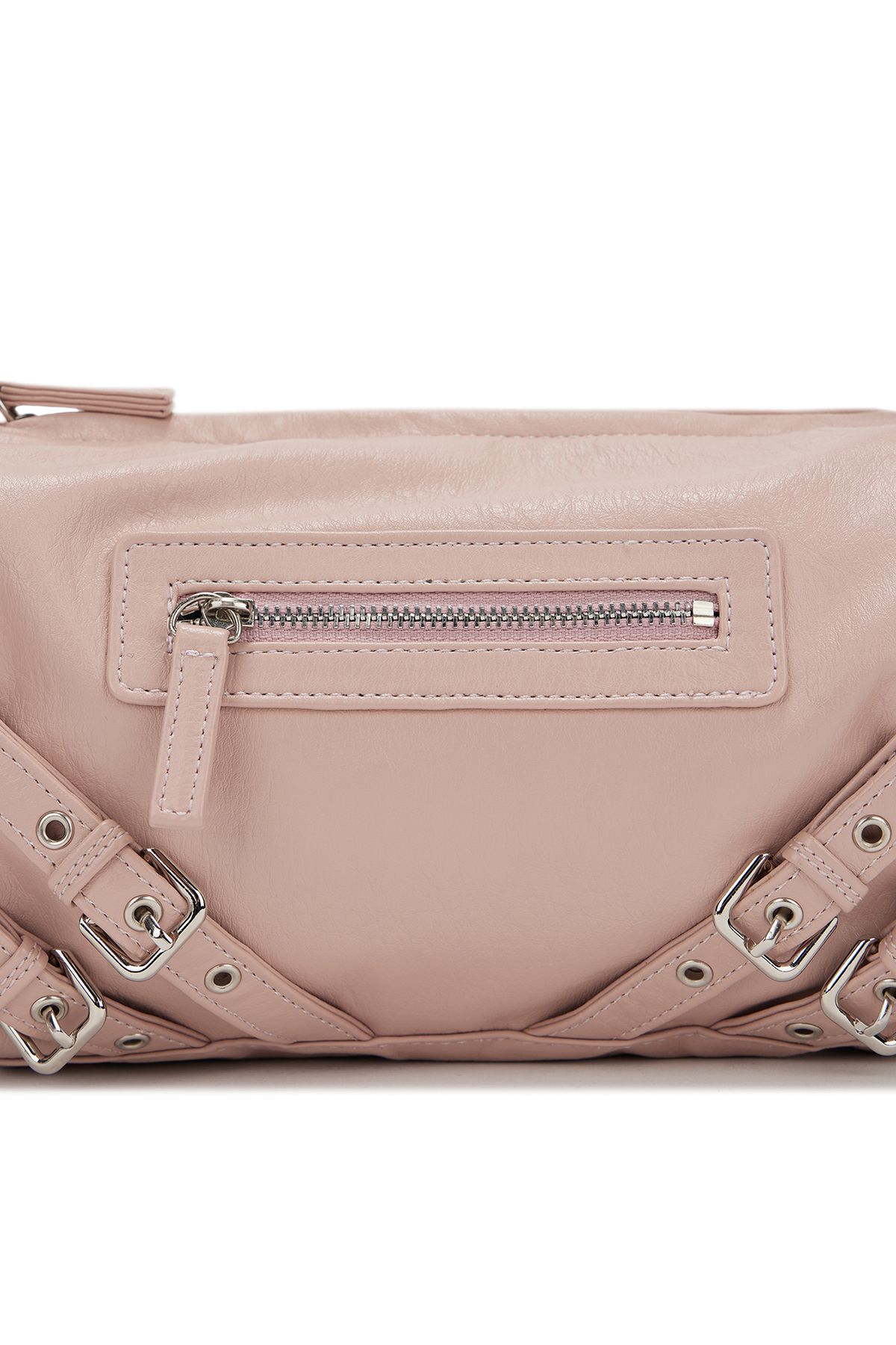 다이닛(DEINET) STUD POCKET BAG IN PINK