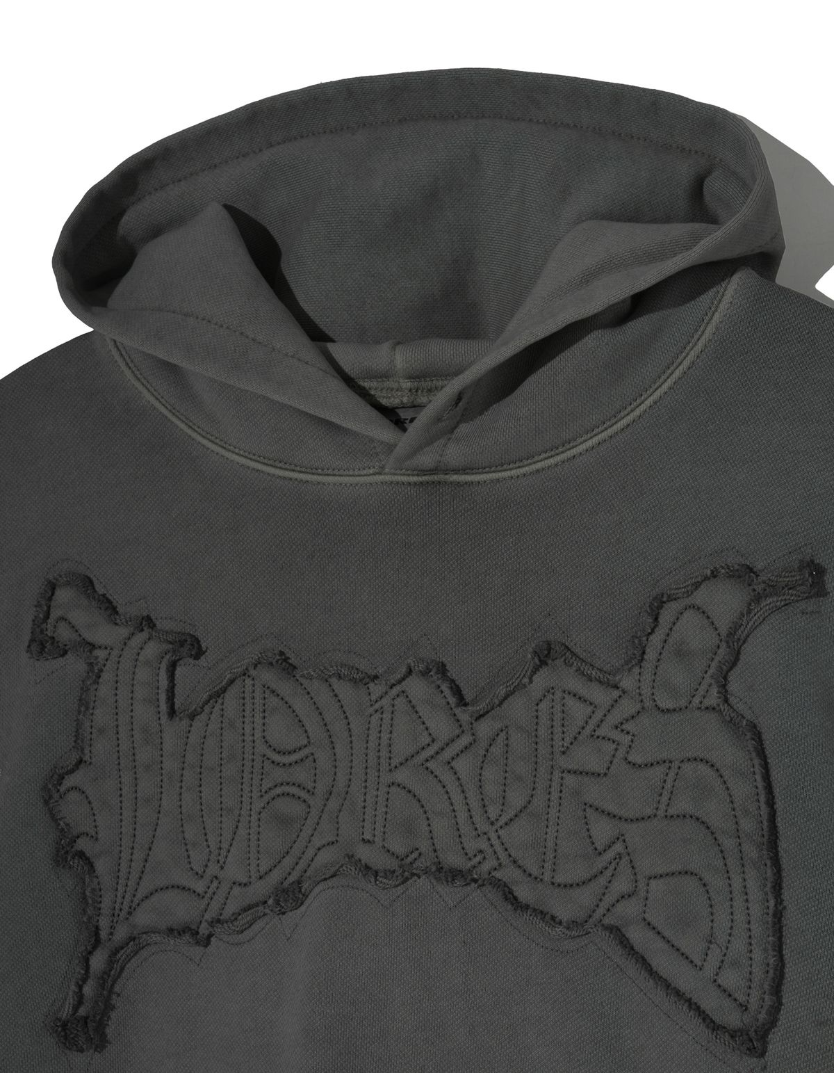 로어즈(LORES) Old England Dyed Hoodie - Charcoal