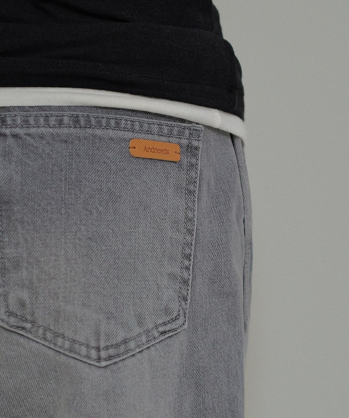 앤니즈(ANDNEEDS) Brush washed denim (gray)