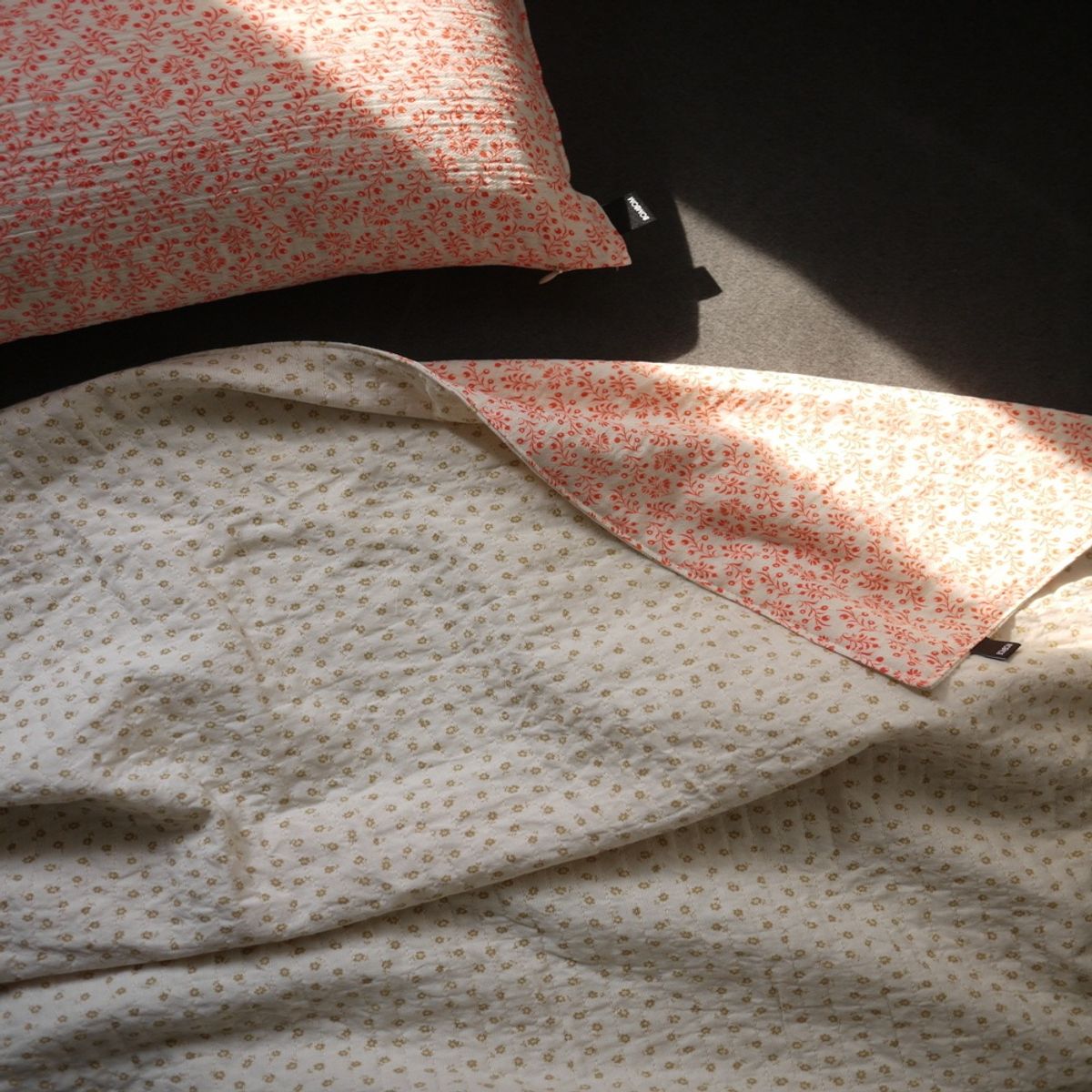 봄봄패브릭스(BOMBOM FABRICS) orange flower / 4Layer gauze blanket, 4중 거즈 블랭킷, 여름이불