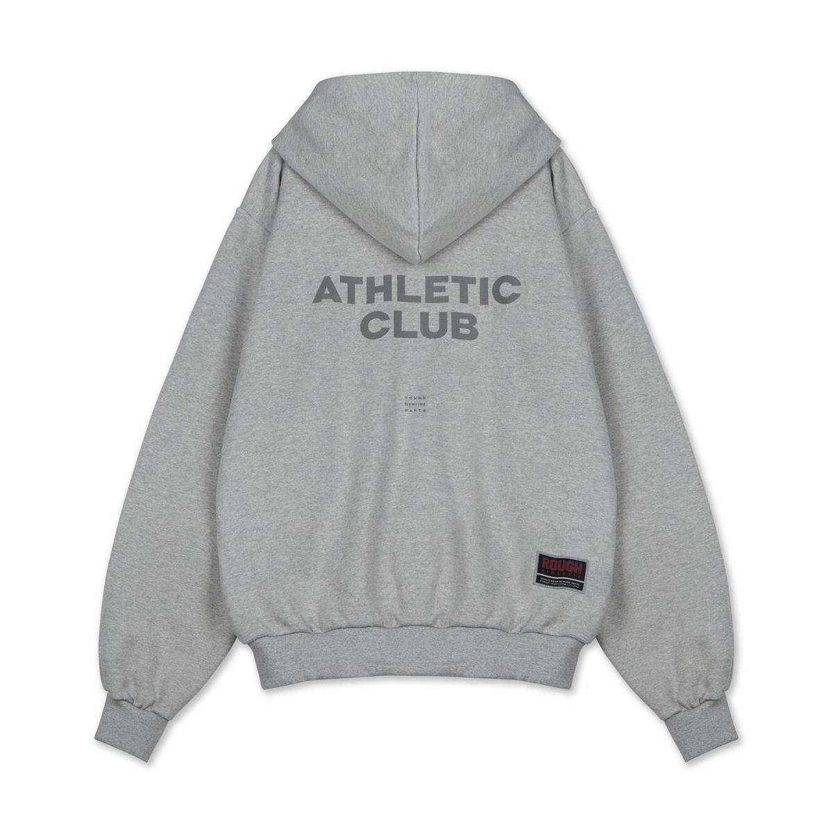 러프 애슬레틱(ROUGH ATHLETIC) 헤비웨이트 ATHLETIC CLUB 후드 집업 -Grey