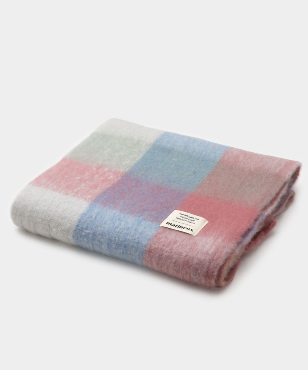 ◇marie claire ◇ Cotton Candy Check Muffler (MODDSC01MB) Designer fashion, Seoul-fully created | W Concept