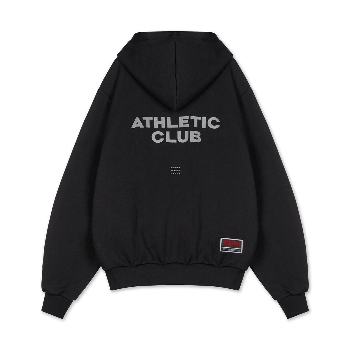 러프 애슬레틱(ROUGH ATHLETIC) 헤비웨이트 ATHLETIC CLUB 후드 집업 -Black
