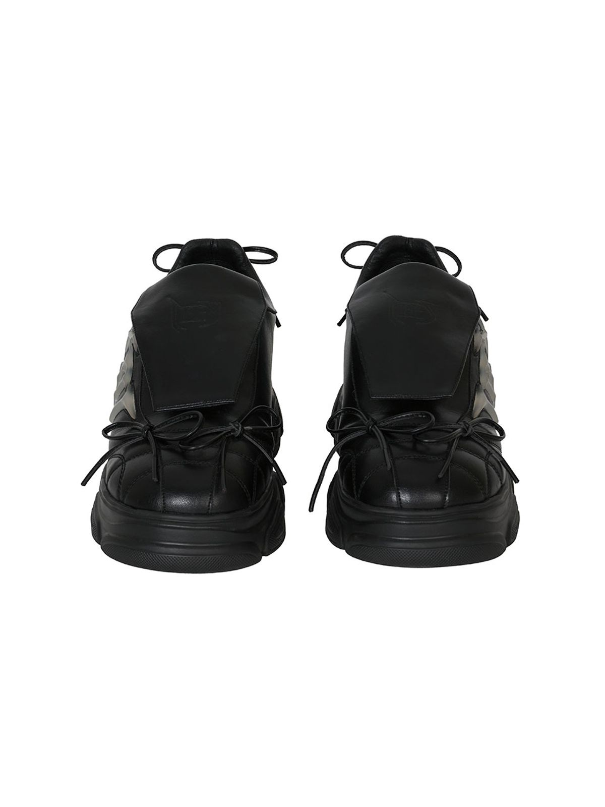 와이이이엘(YEEL) [HARDWORKUP X LEEY] RIBBON PLATFORM SNEAKERS BLACK