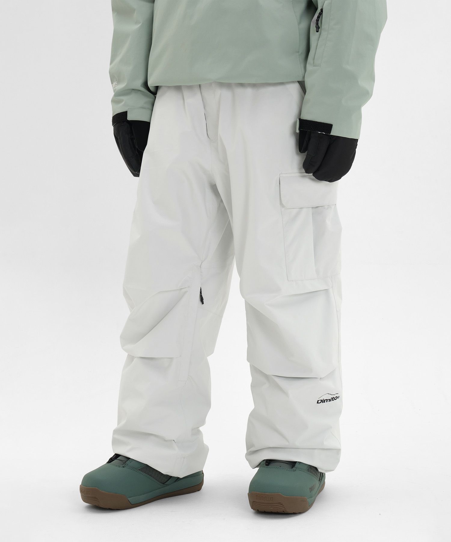 MUSINSA | DIMITO VARIANT OG PANTS DEEP WHITE