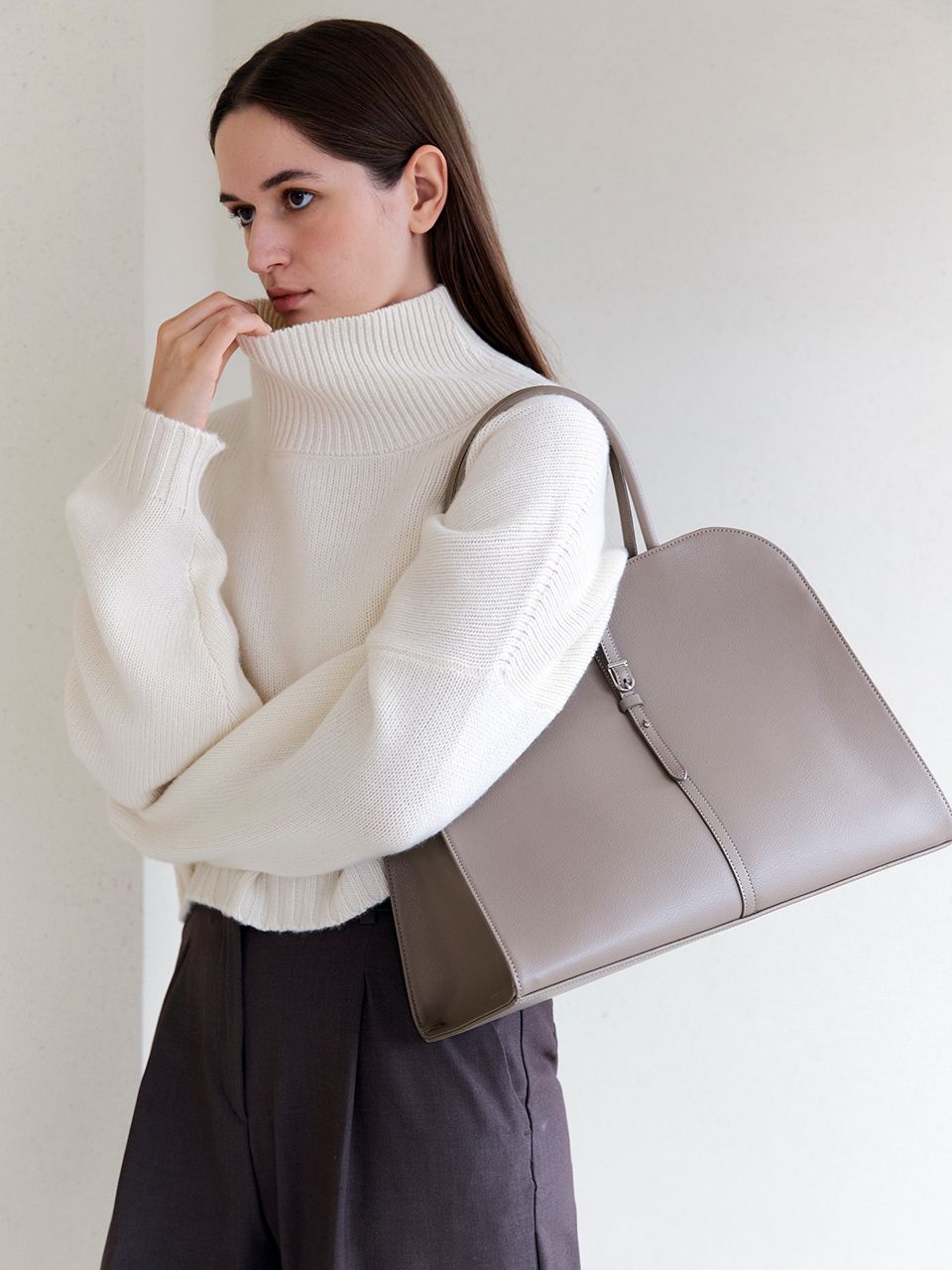 ◆MONOROW◆ Blanc Large Etoff BLANC LARGE ETOUPE BLANC MEDIUM ETOUPE - MONOROW | 60% - Asian Fashion Online Store