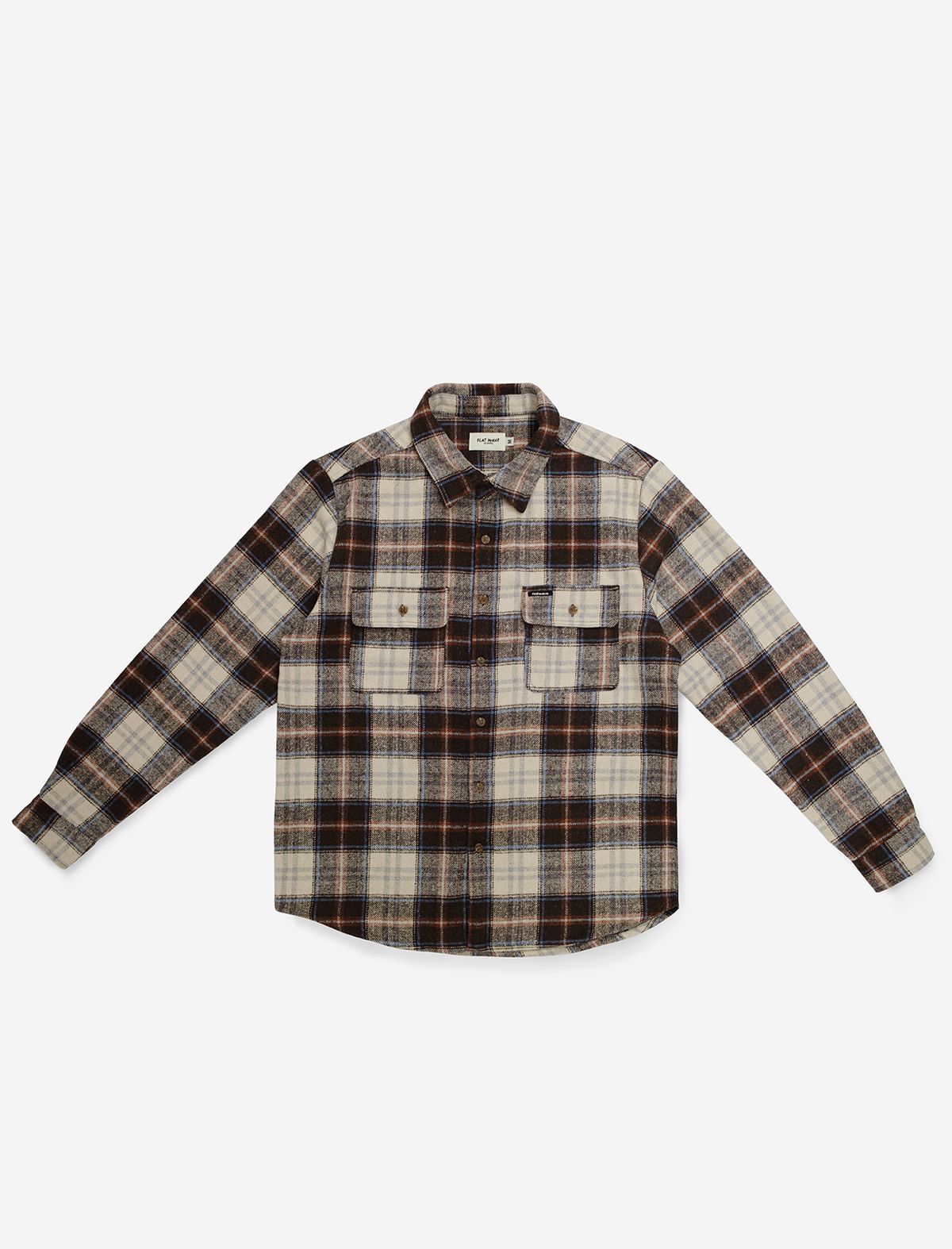플랫웨이브 인 서울(FLATWAVE IN SEOUL) Skoll Check Shirt Brown