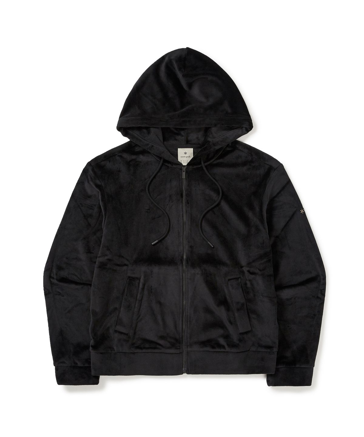 스노우피크 어패럴(SNOWPEAK APPAREL) 벨벳 여성 후드 집업 (S24WWFFJ75) Black
