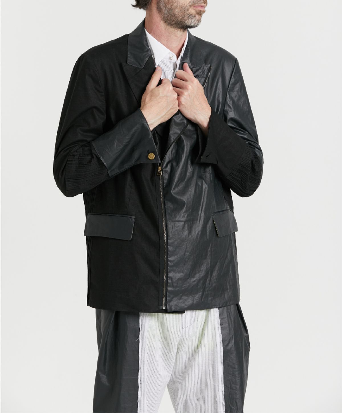 와이쏘씨리얼즈(WHYSOCEREALZ) 1 by 1 Riders Jacket (black)