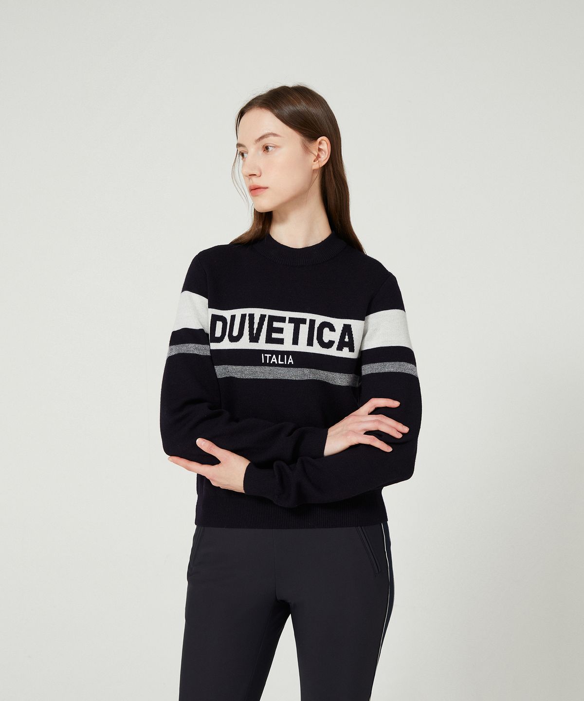 듀베티카(DUVETICA) 아르솔리 W(다크 네이비)(여성 니트)