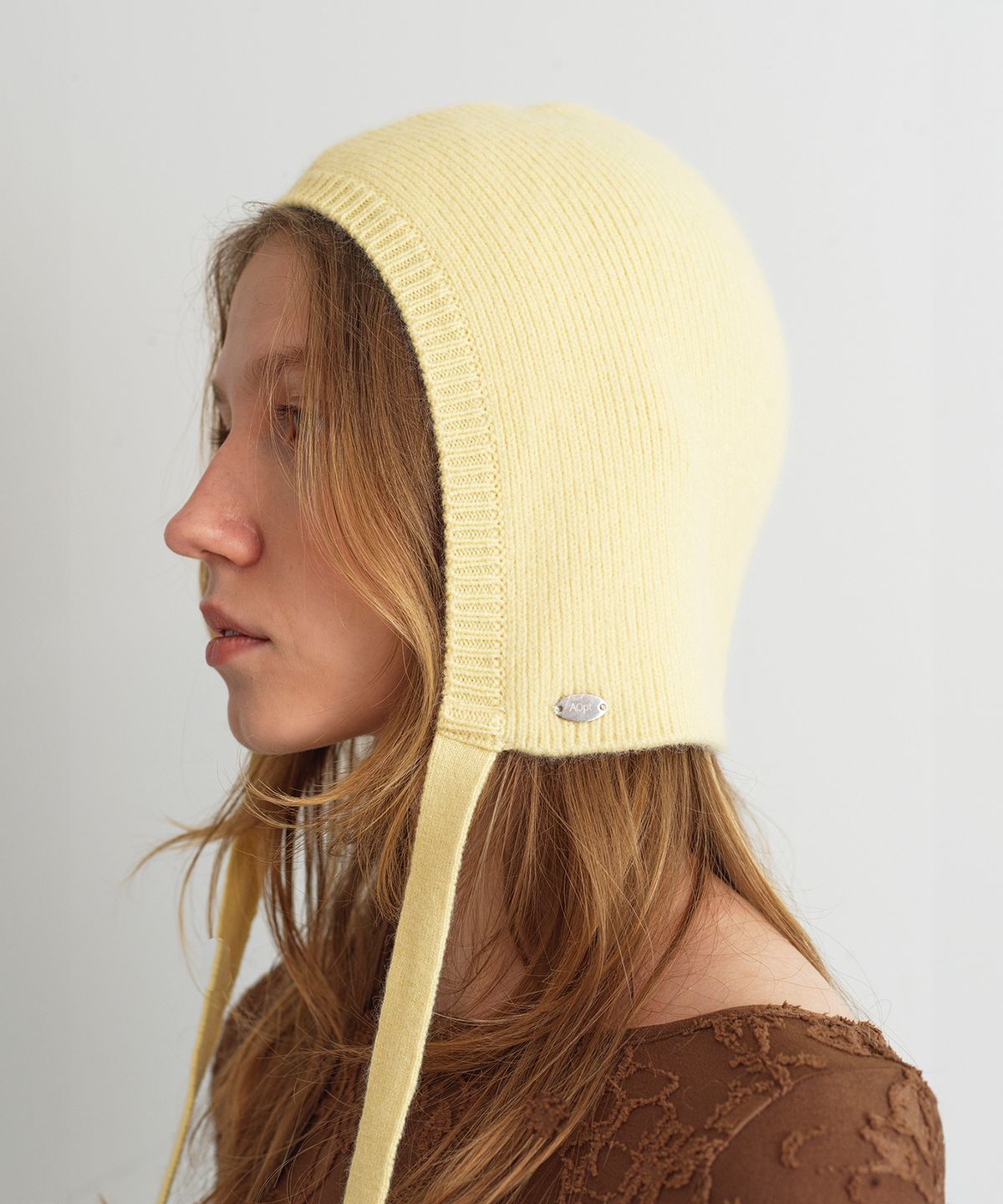 아옵트(AOPT) KNIT BONNET - BUTTER