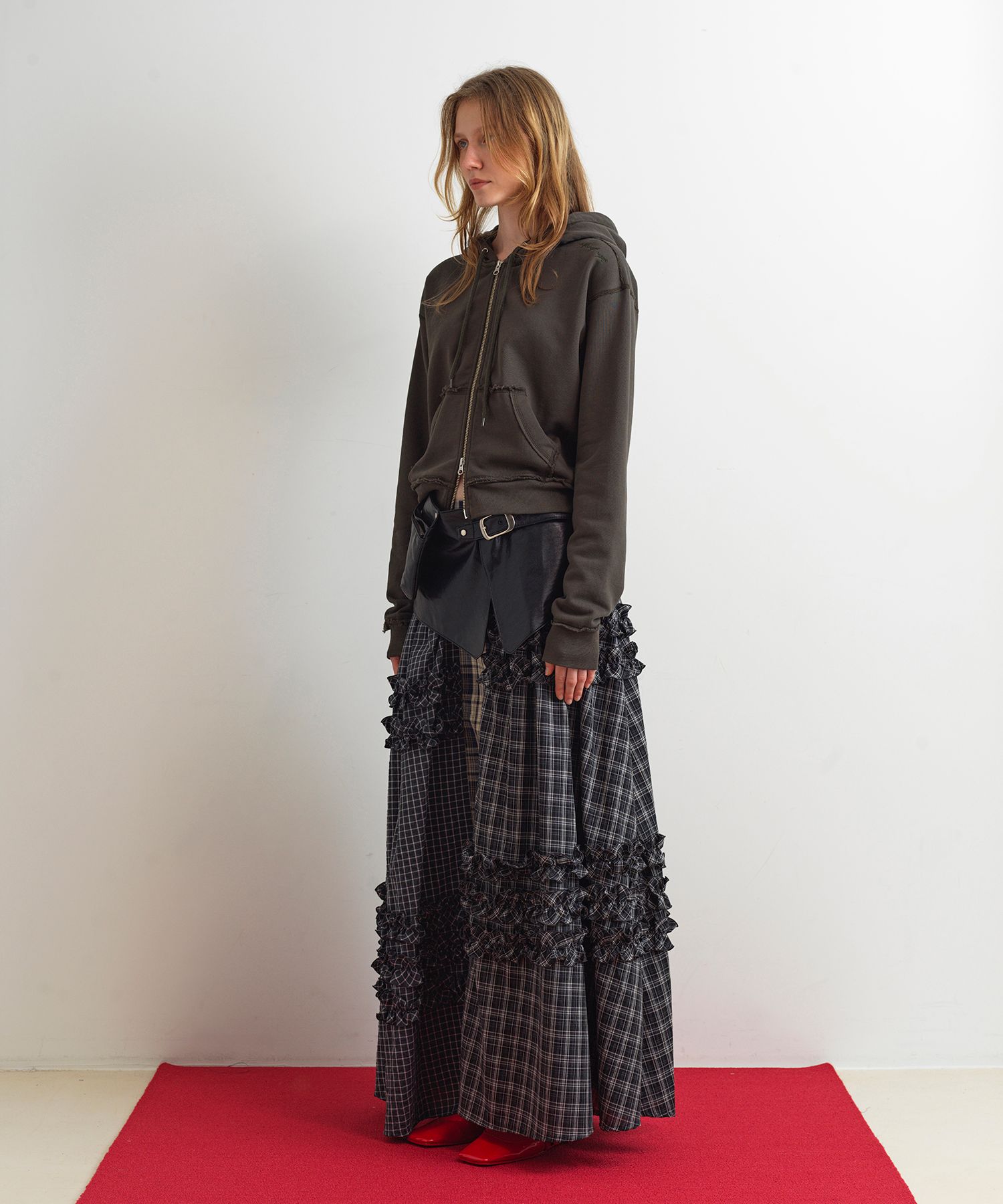 スカート AOPT UNBALANCE FRILL MAXI SKIRT - CHECK MUSINSA | AOPT UNBALANCE FRILL MAXI SKIRT - CHECK