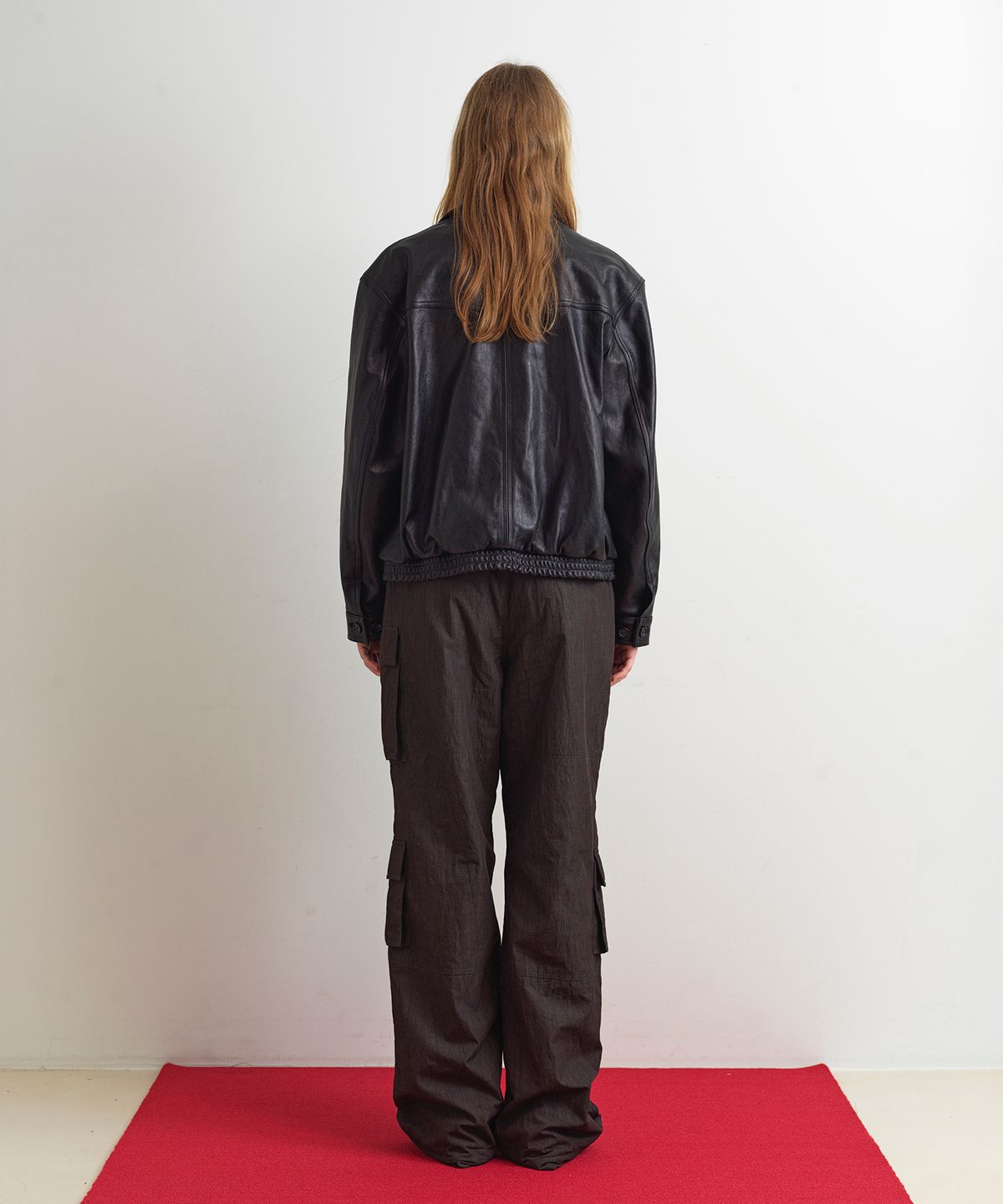 아옵트(AOPT) LEATHER BLOUSON JACKET - BLACK