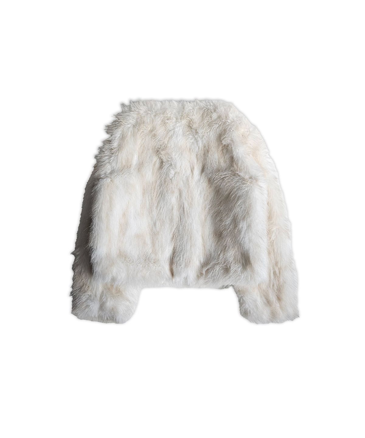 320쇼룸(320SHOWROOM) Faux Fox Fur Short Jacket Ivory