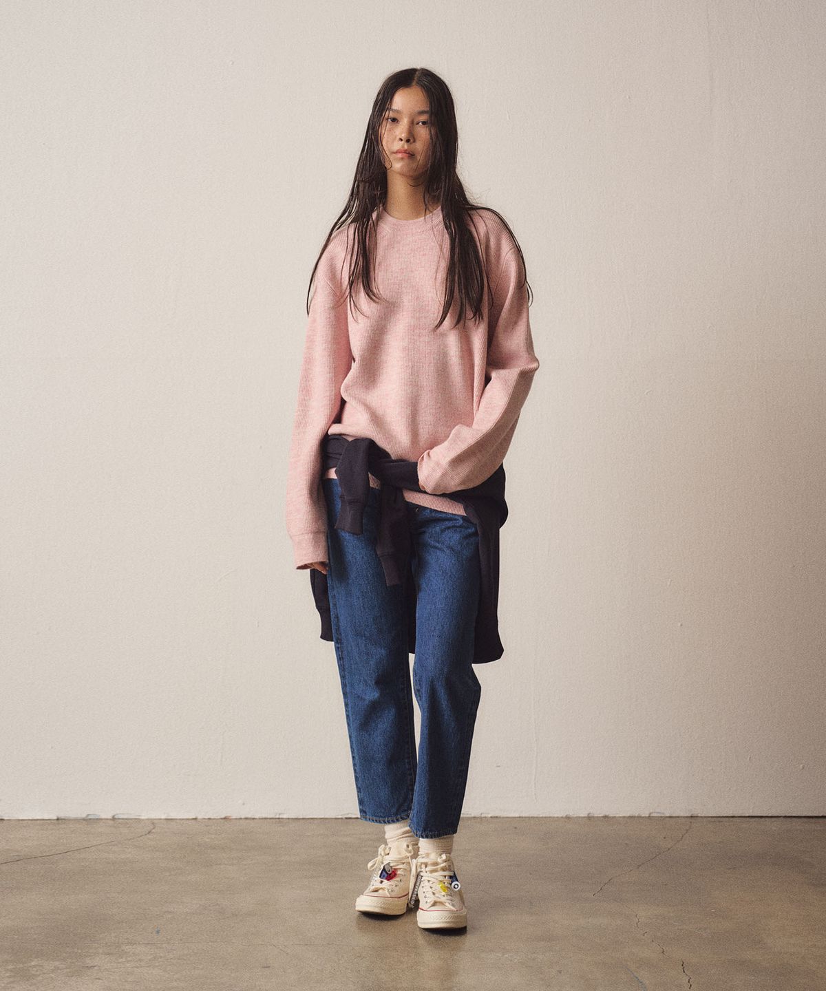 이지오 우먼(EZIO WOMEN) W Soft Filling Round Knit_Pink