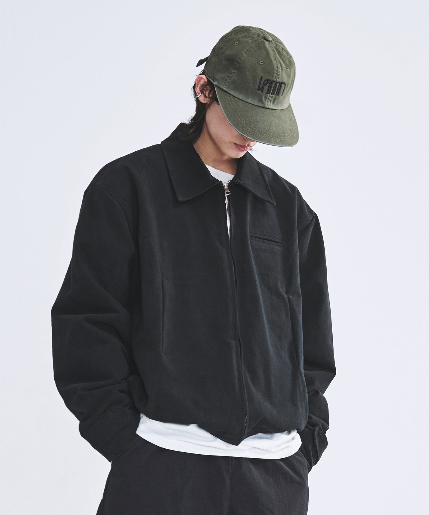 【LA MER MA MAISON】24FW★ OVER COLLAR WORK JUMPER MUSINSA | LA MER MA MAISON Over collar work jacket black