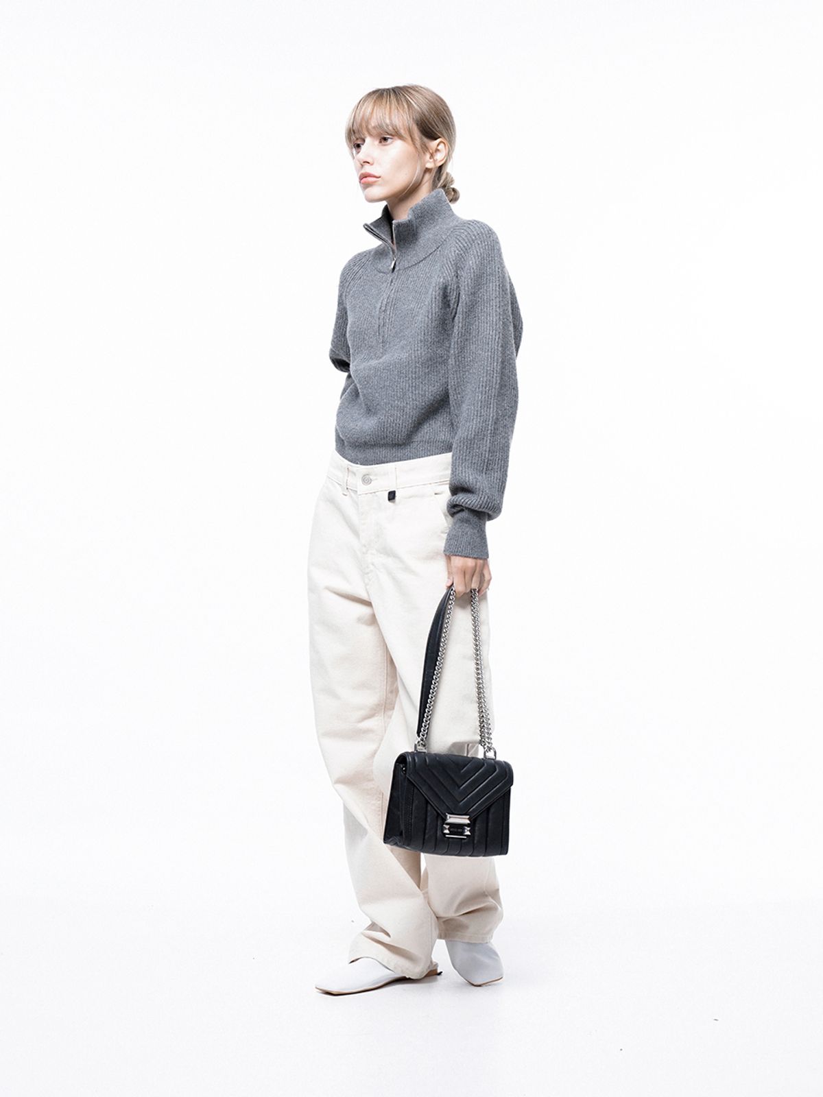 챈세스노이(CHANCE'S NOI) Non-faded Standard Denim - Cream /W243PT02CR