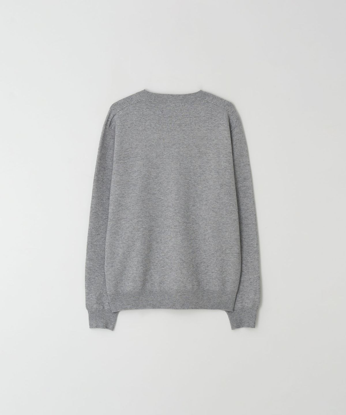 이지오(EZIO) Wholegarment Cashlike Round Knit_Grey