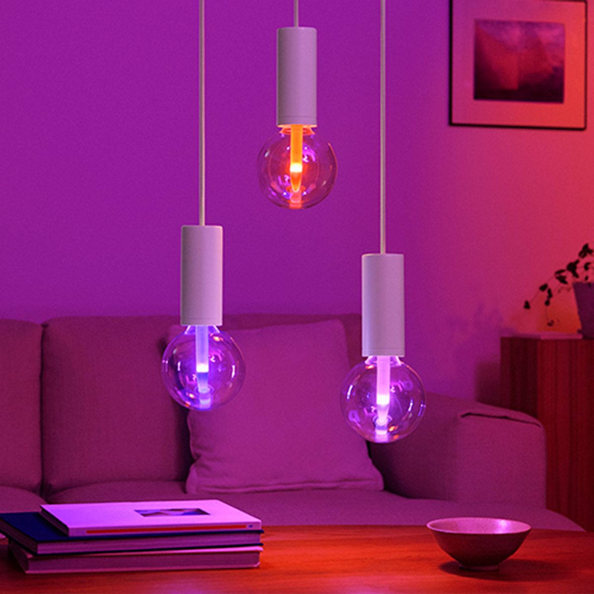 필립스 휴(PHILIPS HUE) 휴 화이트&컬러 앰비언스 라이트가이드 라지 글로브 E26 스마트 전구 G125