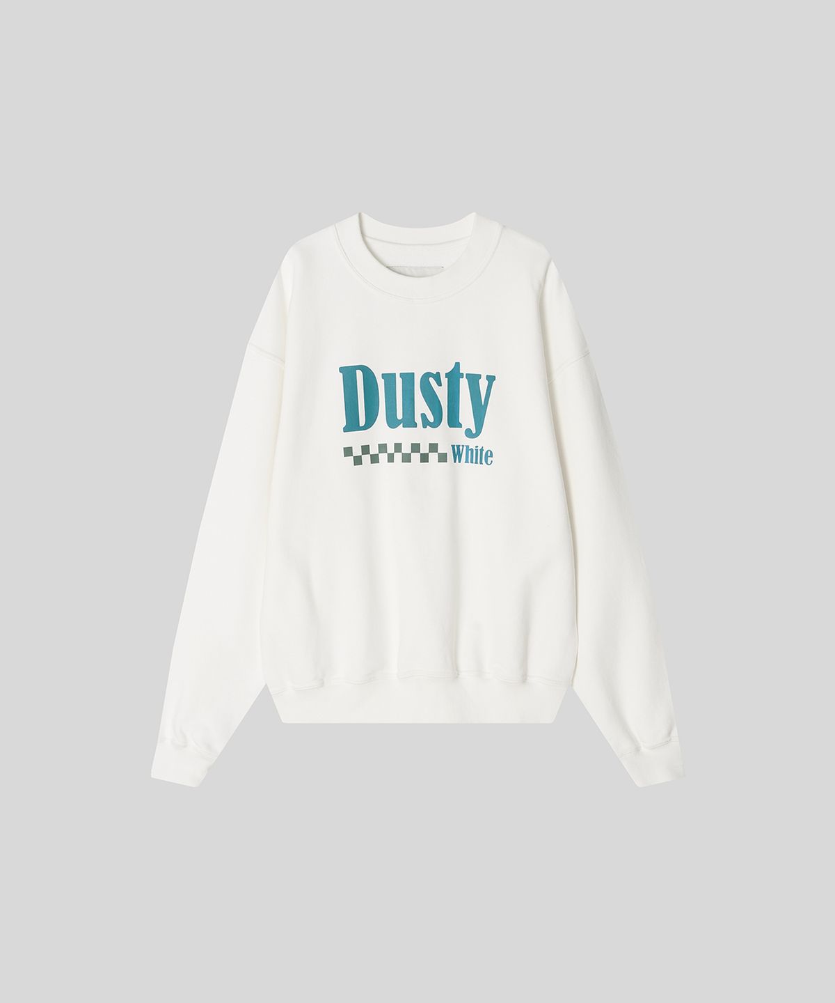 더스티화이트(DUSTYWHITE) 흰색 더스티 아트윅 스웻 셔츠