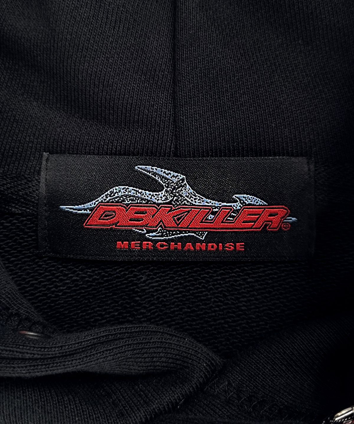 디비킬러(DBKILLER) DBKILLER 자수 로고 후드 - 블랙