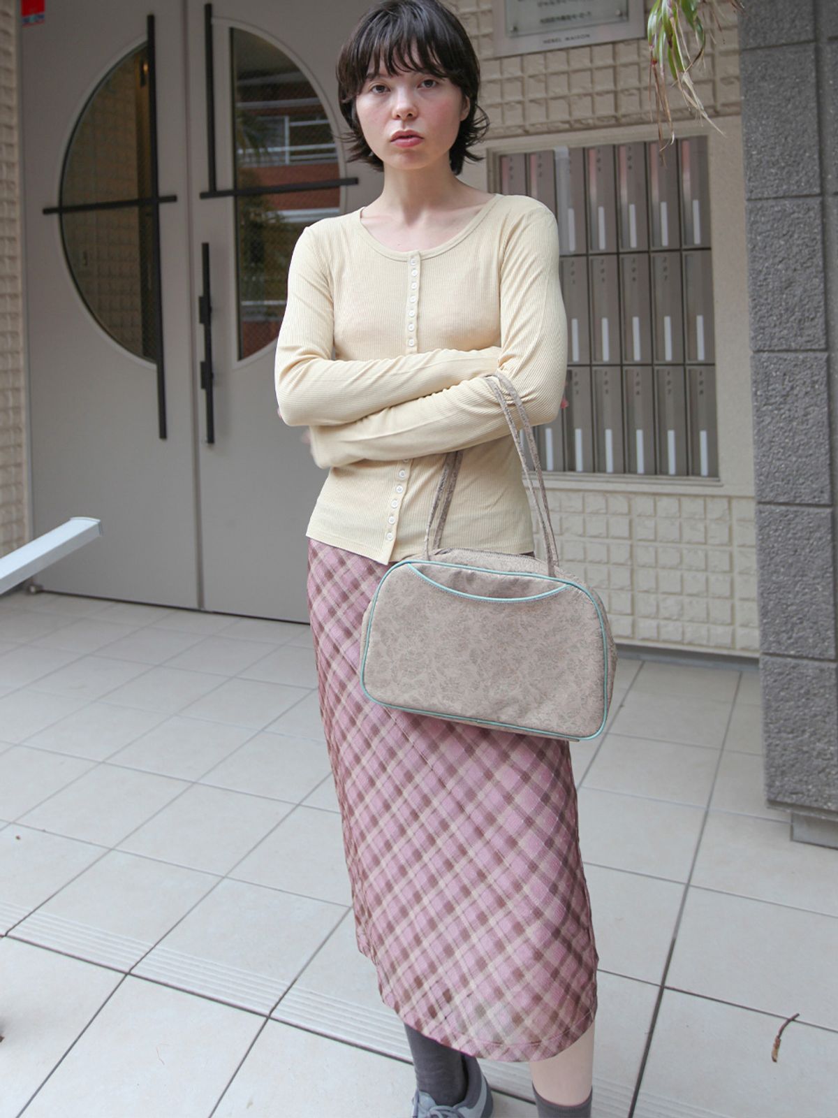 누아누(NUUANU) Maca Skirt_Dry Rose