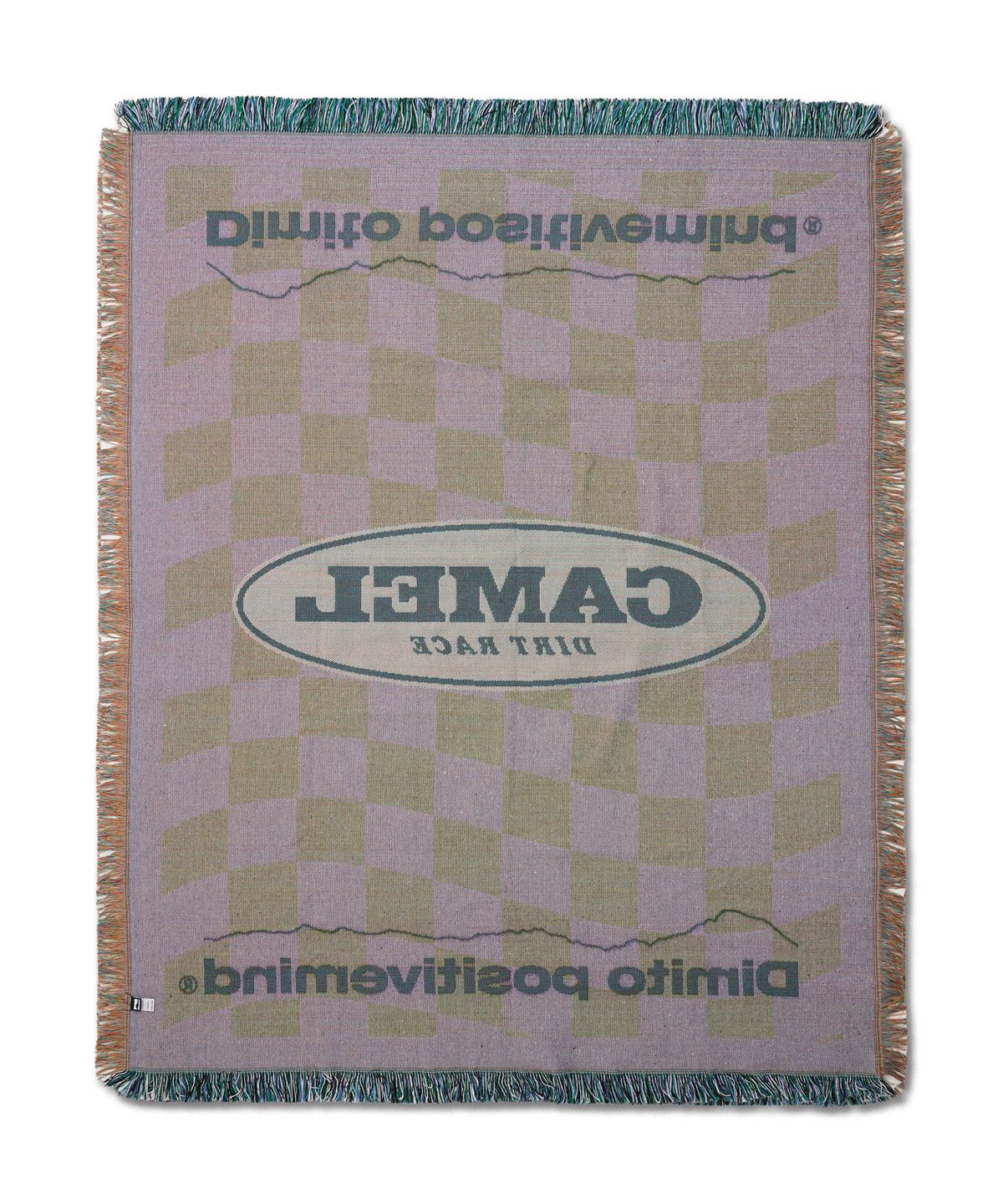 디미토(DIMITO) CAMEL RACE BLANKET CHECKER BLUE