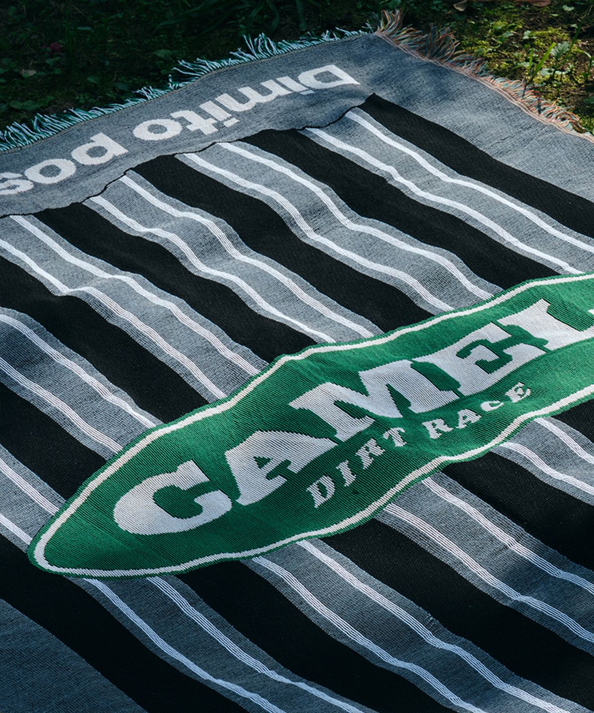디미토(DIMITO) CAMEL RACE BLANKET STRIPE GREY
