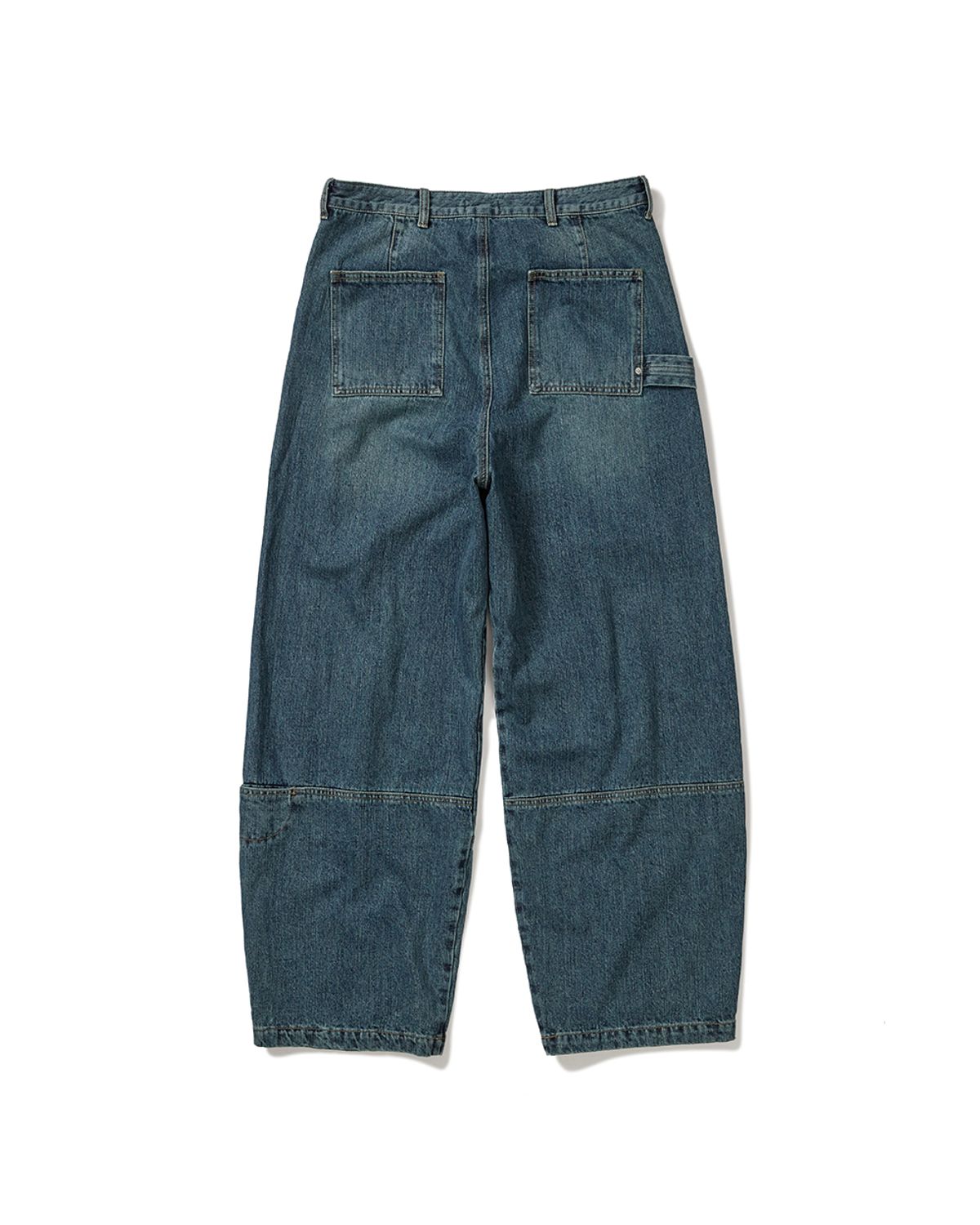 카락터(KARACTOR) Sack denim pants / Moss blue