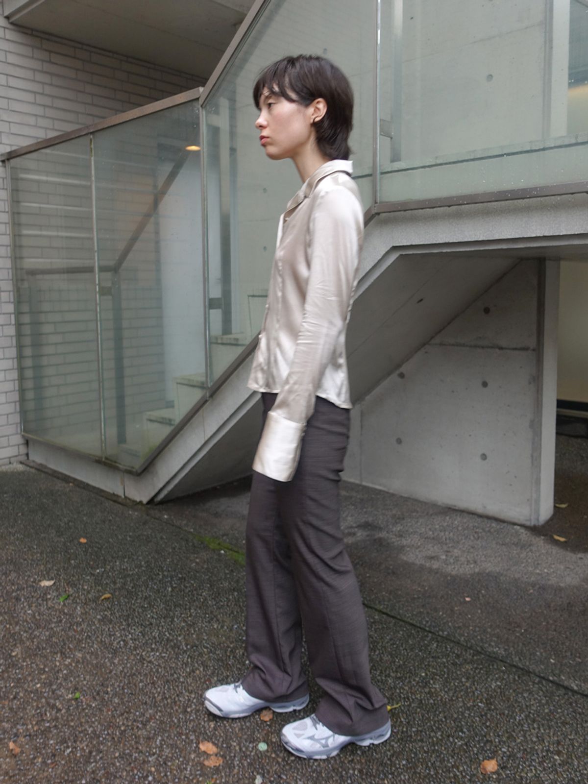 누아누(NUUANU) Lunii Shirt_Sepia