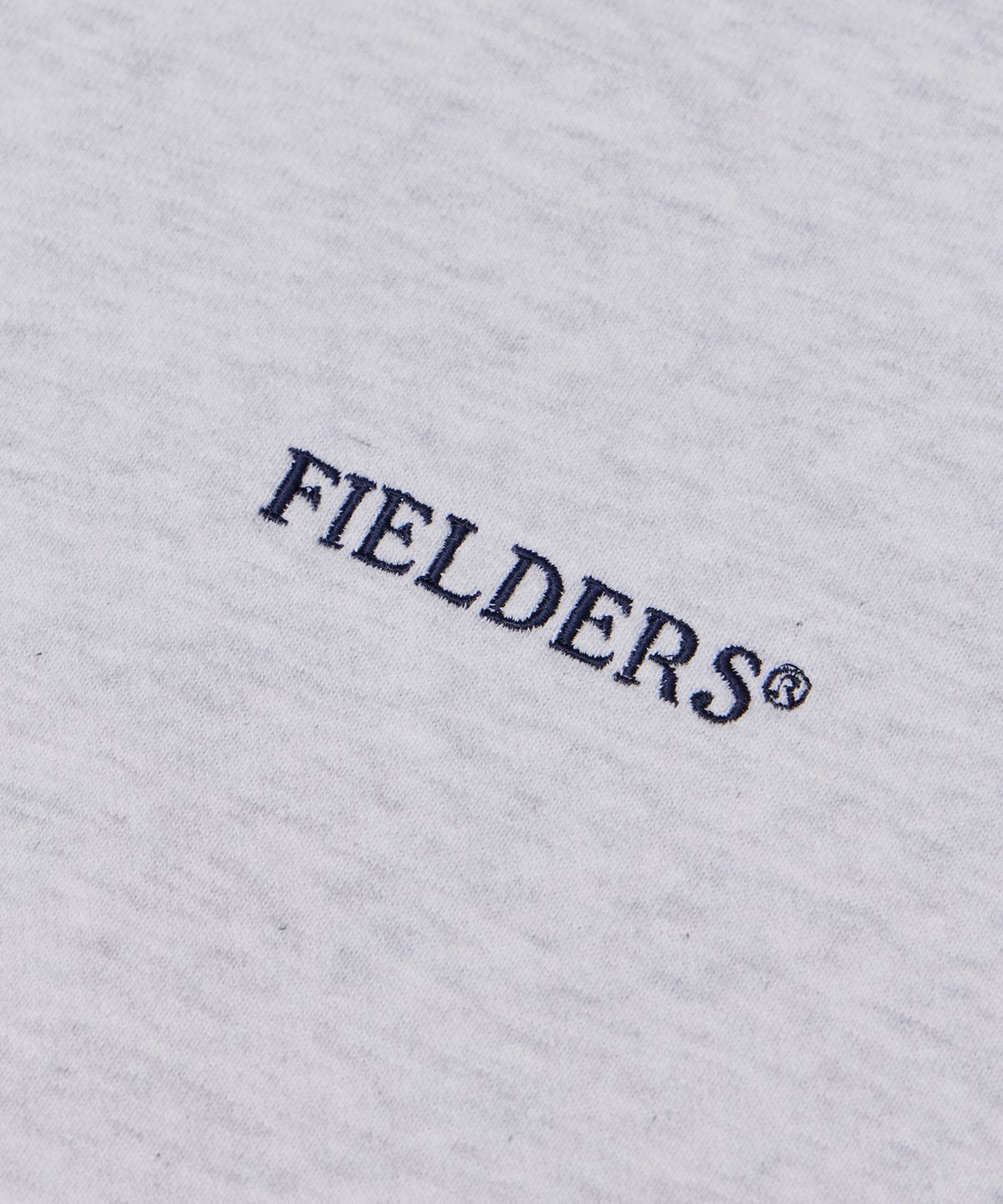 필더스(FIELDERS) LOGO DAMAGED SWEAT SHIRTS WHITE MELANGE