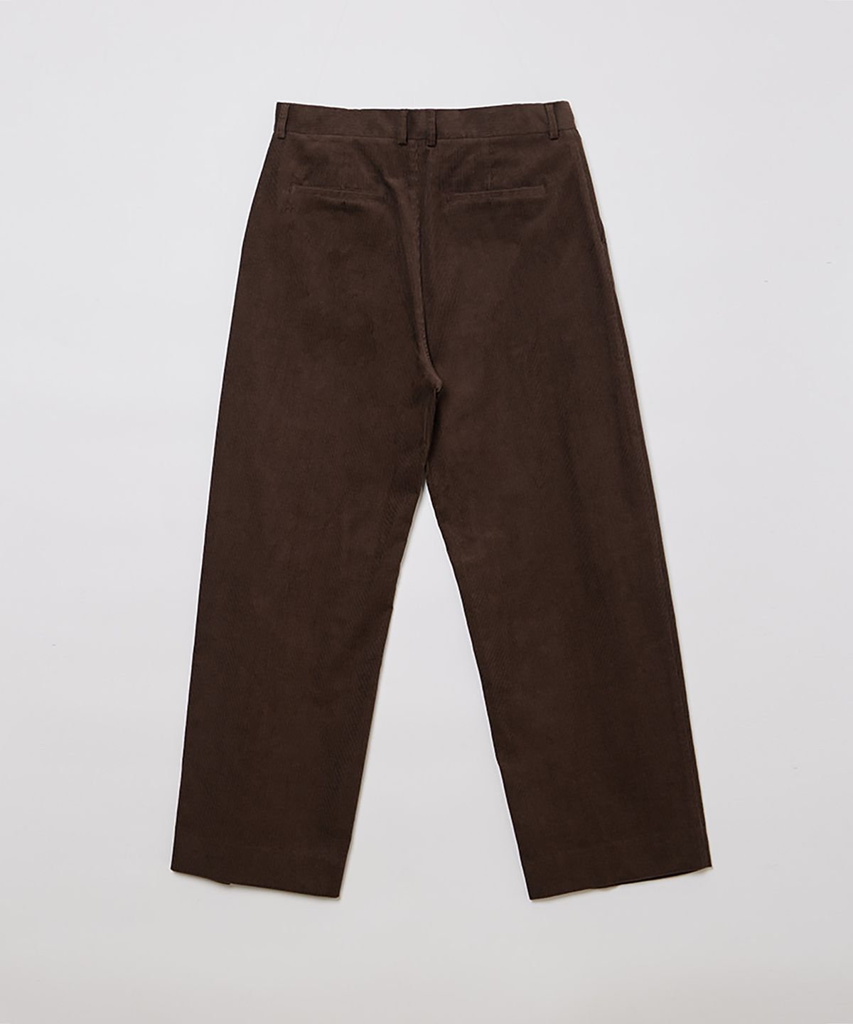 필더스(FIELDERS) MAN ONE TUCK CORDUROY PANTS CHOCO BROWN