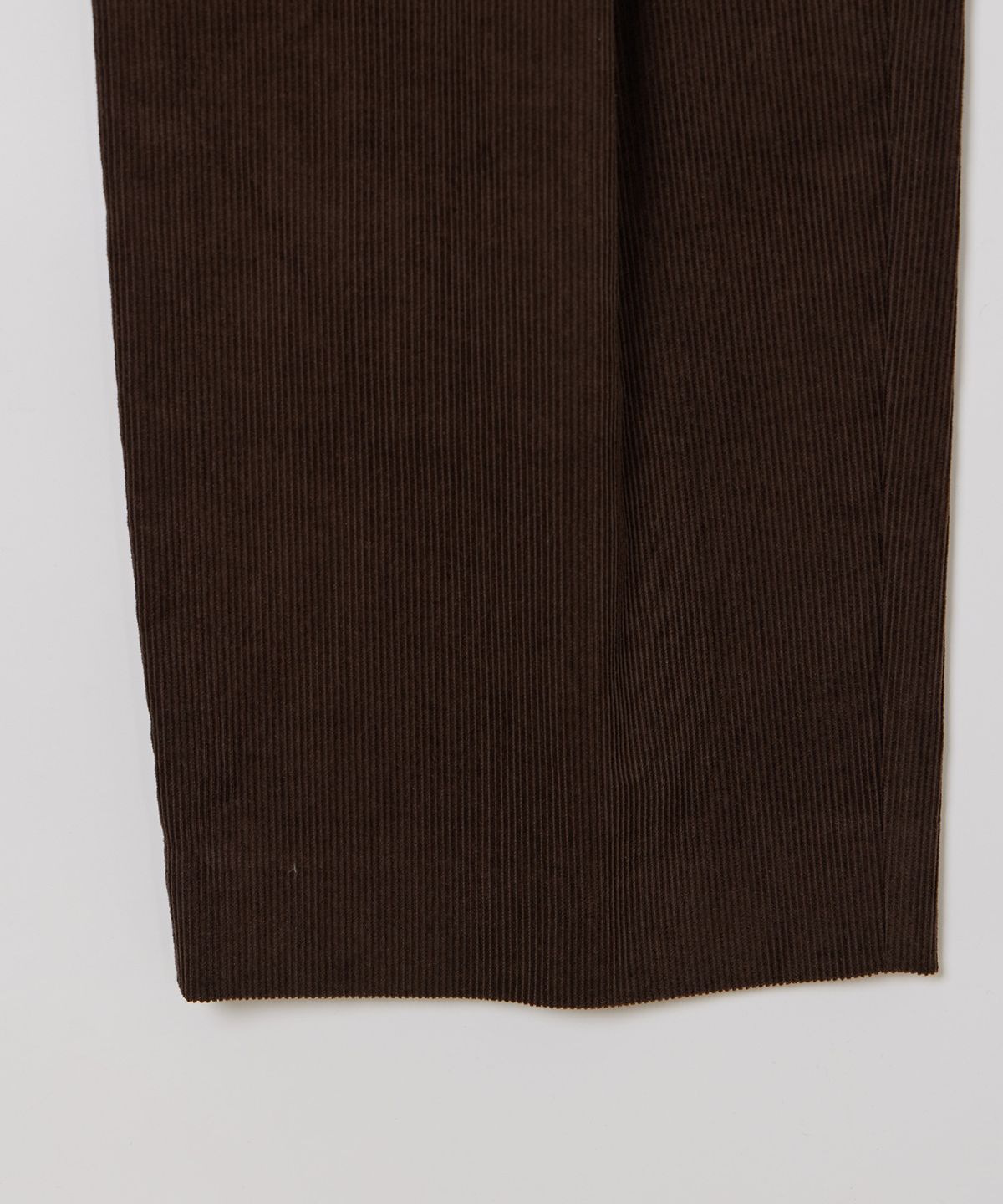 필더스(FIELDERS) MAN ONE TUCK CORDUROY PANTS CHOCO BROWN