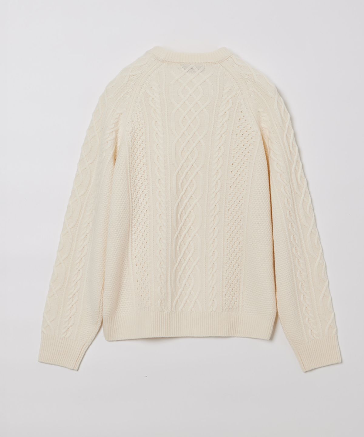 필더스(FIELDERS) CASHMERE BLENDED CABLE KNIT WHITE
