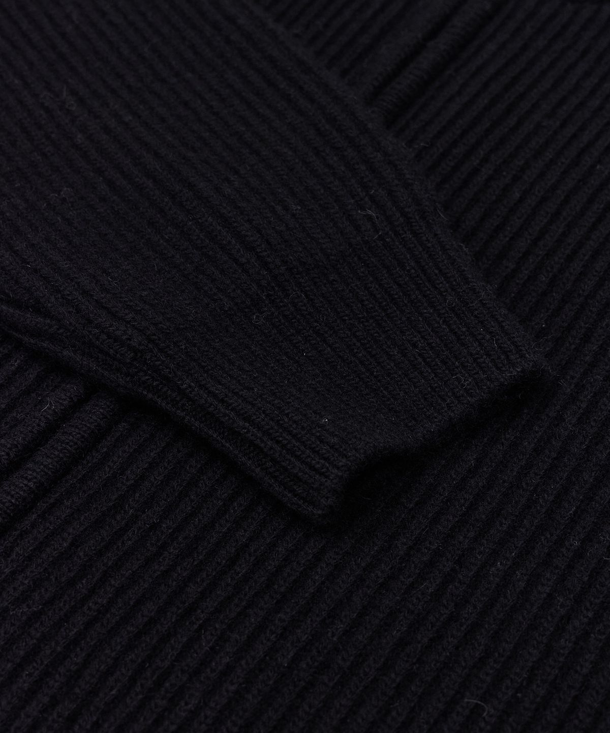필더스(FIELDERS) FULL KNIT ZIP UP BLACK