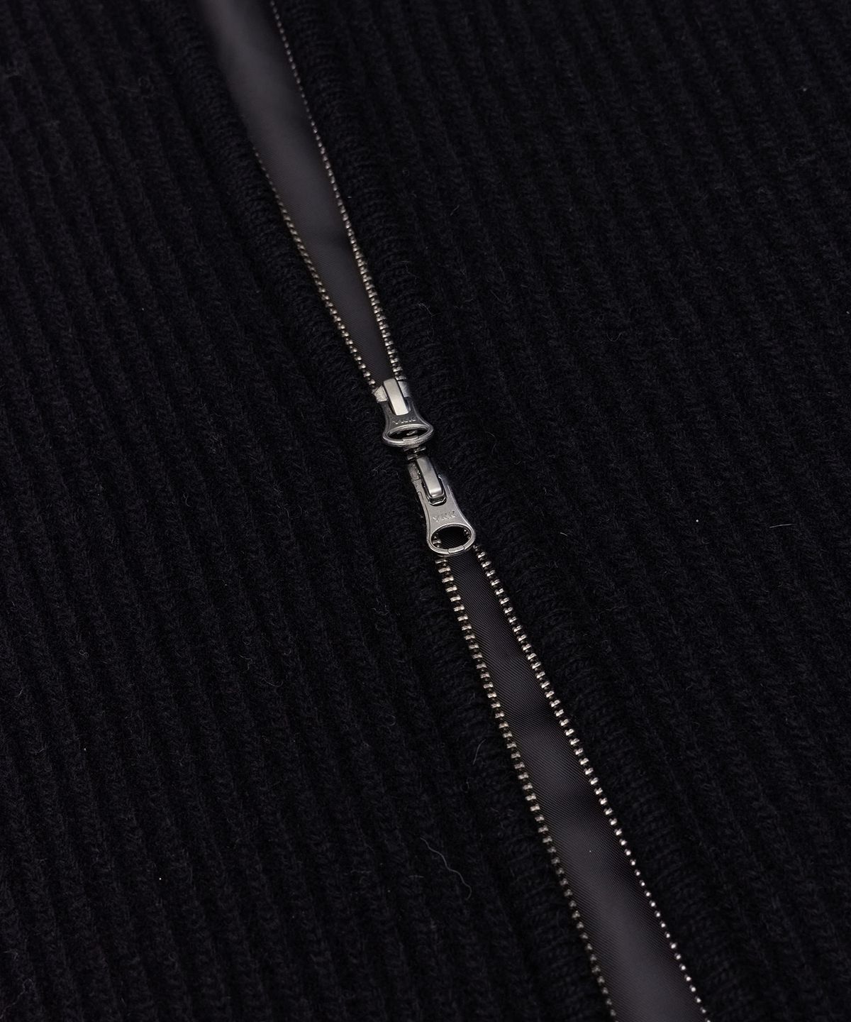 필더스(FIELDERS) FULL KNIT ZIP UP BLACK