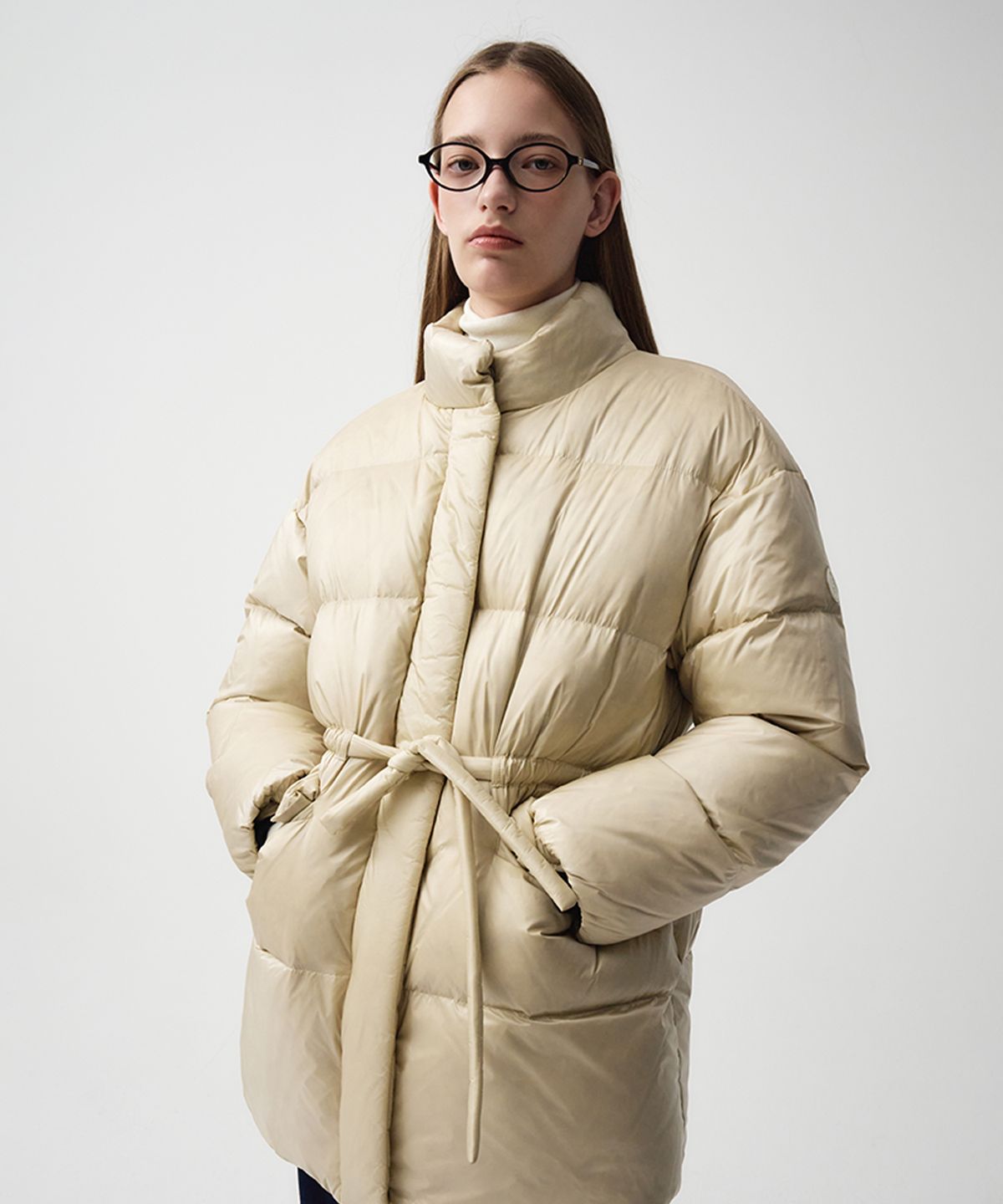 마리떼 프랑소와 저버(MARITHÉ + FRANҪOIS GIRBAUD) W STRING GOOSE DOWN JACKET ivory
