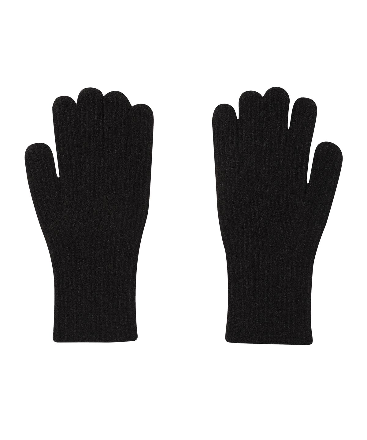 아메스 월드와이드(AMES-WORLDWIDE) HAIRY KNIT GLOVES & MUFFLER SET BLACK