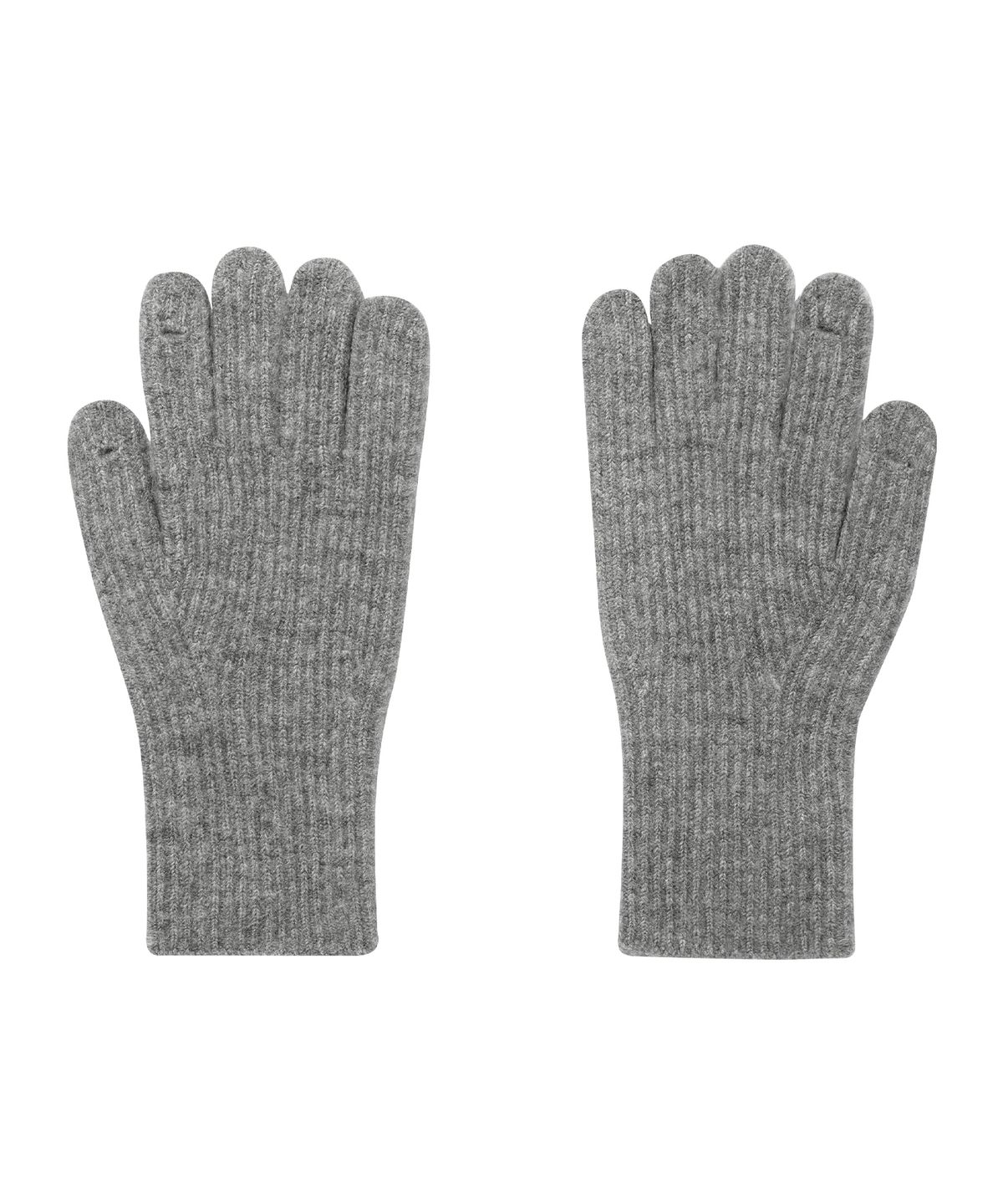 아메스 월드와이드(AMES-WORLDWIDE) HAIRY KNIT GLOVES & MUFFLER SET GREY