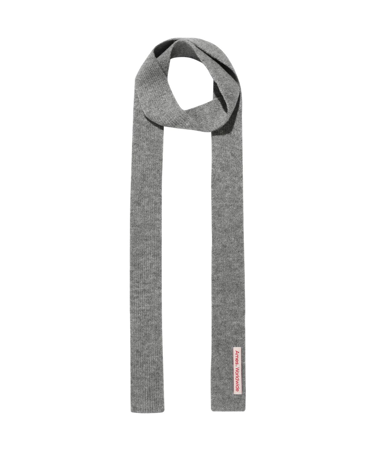아메스 월드와이드(AMES-WORLDWIDE) HAIRY KNIT GLOVES & MUFFLER SET GREY
