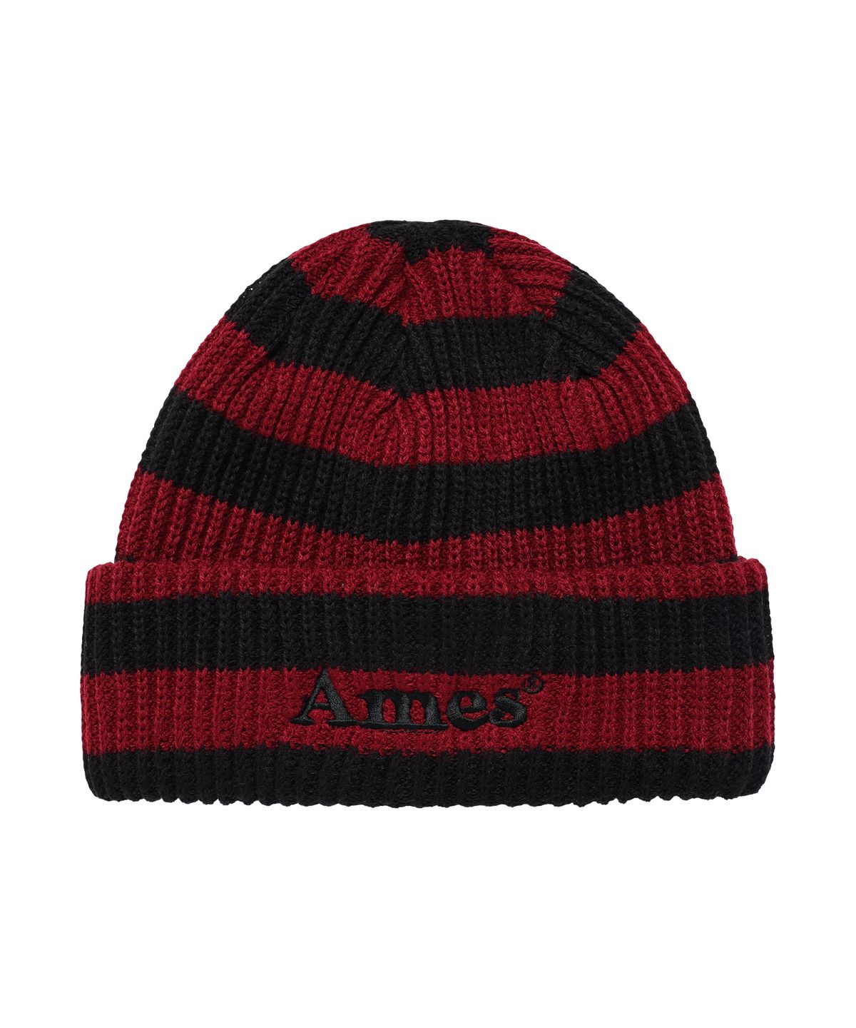 아메스 월드와이드(AMES-WORLDWIDE) STRIPE KNIT BEANIE RED