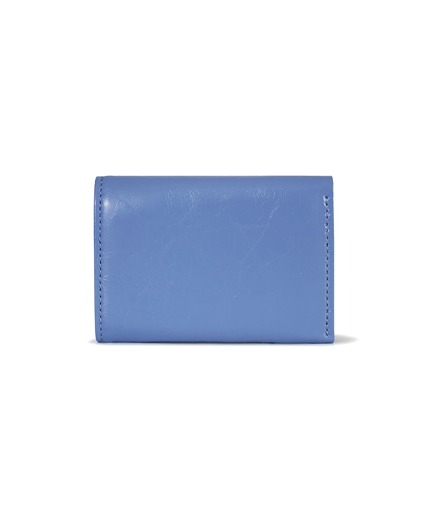 MUSINSA | fennec CRINKLE HALFMOON MINI WALLET - STEEL BLUE