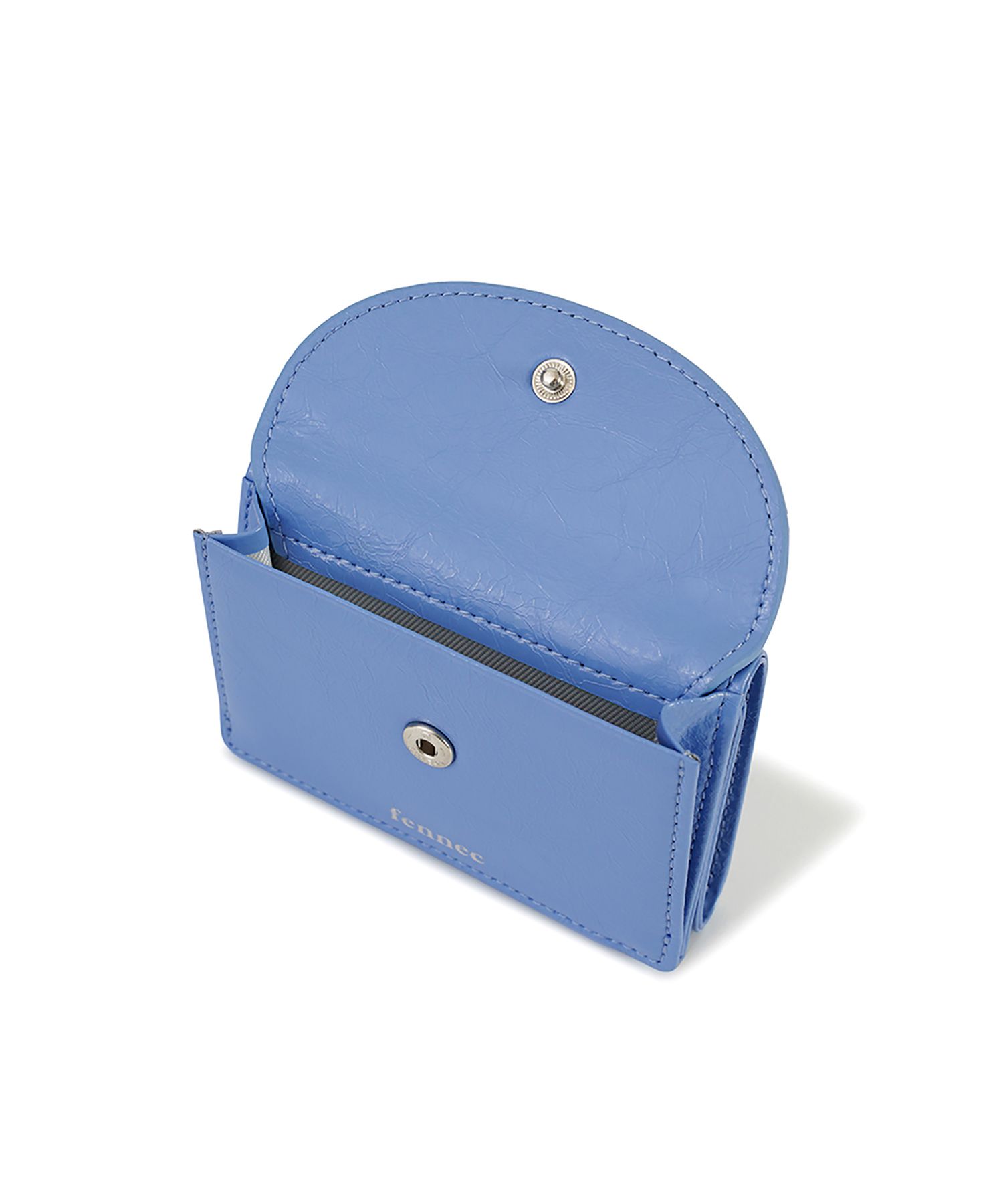 ★関税/送料込★Fennec★CRINKLE HALFMOON MINI WALLET MUSINSA公式 | fennec CRINKLE HALFMOON MINI WALLET - MID GRAY