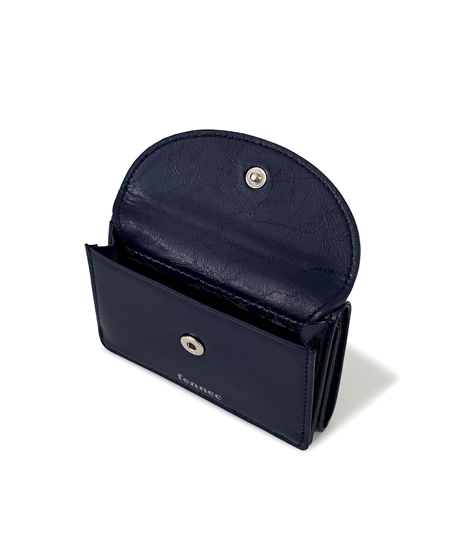 ★関税/送料込★Fennec★Crinkle Half Moon mini Wallet MUSINSA | fennec CRINKLE HALFMOON MINI WALLET - STEEL BLUE